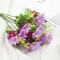 Bouquet de fausses fleurs de marguerites artificielles 28 têtes pour décoration de jardin - Rose