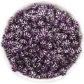 100pcs plastic pumpkin beads silver plated spacer beads DIY jewelry bracelet accessories - 100 Pieces (10g) / Purple
