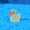 Figurine miniature canard lumineux en résine, décoration micro-paysage joli ornement. - Style B
