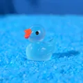 Mini Statuetta di Anatra in Resina Luminosa Carina Micro Paesaggio Accessori Fai da Te - Stile F