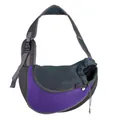 Violette und graue Mesh Haustier Umhängetasche, atmungsaktive Katzentasche für kleine Hunde. - S (Haustiere unter 4 kg) / Modell 395 Lila Mesh Umhängetasche / Lila