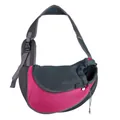 Atmungsaktiver Mesh Haustier Transportrucksack für kleine Hunde Katzen grau rosa verstellbar - S (Haustiere unter 4 kg) / Modell 395 Rosarote Mesh Umhängetasche / Fuchsia