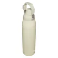 Stainless Steel Insulated Sports Water Bottle Portable Travel Vacuum Flask in Beige - Off White