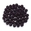 Dark purple Shamballa rhinestone clay beads for DIY bracelet jewelry making accessories - 1 Bead / Deep purple