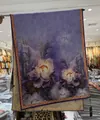 Chinese style vintage floral printed long scarf shawl for women spring autumn season. - Style-18