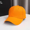 Cappellino da baseball arancione tinta unita per uomo e donna, cappello parasole elegante. - Taglia Unica (54-58cm) / Arancione