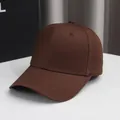 Classico cappellino da baseball marrone da uomo e donna, tinta unita stile casual streetwear. - Taglia Unica (54-58cm) / Caffè