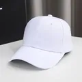 Cappellino da baseball bianco tinta unita, cappello parasole classico per uomo e donna, streetwear. - Taglia Unica (54-58cm) / Bianco
