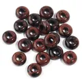 10tem/paketo megales perles petras abaka gia DIY kataskevi kosmima, liosmeno krystallo. - 10 Τεμάχια/Συσκευασία / Οψιδιανός μαόνι