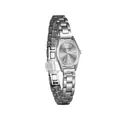 Montre élégante en acier argenté pour femme avec cadran rétro gris et mouvement à quartz - Gris Argent