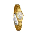 Montre élégante Bee Sister pour femme en acier inoxydable doré avec cadran gris - Or Blanc