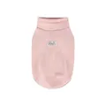 Premium soft pink high-neck pet sweater for dogs in warm and cozy thermal fabric - S / Pink