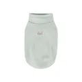 Light green Dralon high collar pet sweater for small dogs shown in variant SKU view - S / Green