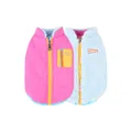 Cheepet reversible winter fleece dog vest for small medium pets in vibrant pink and blue - M / Pink/Blue