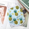 Bequemes hellblaues Haustier-Mesh-Unterhemd mit süßem gelbem Ananas-Print-Design - Kühlendes Träger-Modell - Ananas