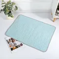 Light blue quilted ice silk cooling mat for small and medium sized dogs and cats - 30x40cm / Blue