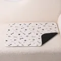 Almohadilla lavable y reutilizable para pipí de perro con estampados en el sofá - S (50x35CM) / Huella de pata beige