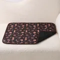 Alfombrilla impermeable reutilizable marrón para mascotas con dibujos de huellas - S / Estilo de Pata Marrón