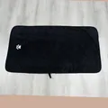 Serviette de bain absorbante en polaire corail noire pour animaux avec empreinte de patte - 75x40cm / Noir