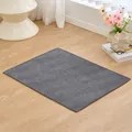 Minimalist grey rectangular pet mat on wooden floor with warm home decor - XL / 100×70cm / Brown