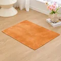 Soft orange anti-slip pet mat for dogs and cats with embossed leaf pattern texture - XS / 40×30cm / Orange