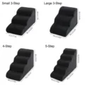 Tabella dimensioni per scale per animali domestici antiscivolo in schiuma, 3, 4, 5 livelli. - 2 Livelli S (53x38x23cm) / tutto nero