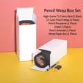 Set de 72 lápices de colores enrollables con sacapuntas y extensor en caja blanca - 72 Colores / Set en Caja