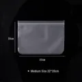 Reusable transparent EVA food-grade storage bag medium size measuring 22x20cm for fresh food - Medium (20x22)
