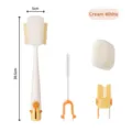 Multifunktionales 5-in-1-Reinigungsbürstenset für Babyflaschen in Creme-Weiß-Finish - All-in-One Tassenbürste / Cremeweiß
