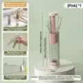 Caja magnética rosa para agujas de coser con tapa desplegable y diversas agujas - Pink Case with Needles and Tools / 20 Pieces/Pack / Rosa