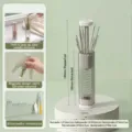 Caja magnética gris para agujas de coser con juego de 20 agujas y enhebrador manual - Gray Case with Needles and Tools / 20 Pieces/Pack / Gris