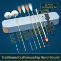 Kit profesional de limpieza de oídos de 10 piezas con cepillos de plumas y estuche azul - Kit de 10 Herramientas para Oídos (Estuche Azul)