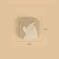 Transparent PVC sloth coaster 8.5x8.5cm small heat resistant dining table mat for home. - Lazy Sloth Style / Small (8.5x8.5cm)