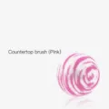 Soft bristles pink bathroom countertop cleaning brush in Japanese style design - 1 Piece / Pink