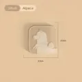 Small transparent PVC alpaca embossed heat insulation coaster with 8.5x8.5cm size. - Alpaca Style / Small (8.5x8.5cm)