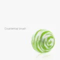 Japanese style green spiral bathroom countertop cleaning brush ball for scrubbing - 1 Piece / Green