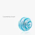 Durable blue and white spiral cleaning ball brush for bathroom sinks and countertops - Cleaning Ball (C4745) / Blue