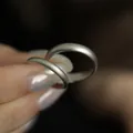 Minimalist 925 sterling silver plain band rings with premium matte finish for couples - Matte Plain Band Large Thick Style (JZ0198) / Chunky Hoop / Silver