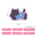 Éponge en pulpe de bois en forme de chat pour la vaisselle avec dimensions - 8.5x6.2cm / Chat Rose 1 Pièce