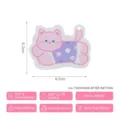 Éponge en pâte de bois en forme de chat pour le nettoyage de la cuisine avec design rose - 8.5x6.2cm / Chat Violet 1 Pièce