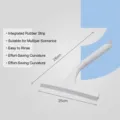 Professional 25cm handheld glass squeegee for household window and car windshield cleaning - White Handle Style / 25 x 26 cm
