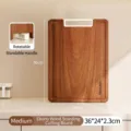 Medium ebony wood standing cutting board with rotatable handle, 36x24x2.3cm size - Medium - 36x24x2.3cm