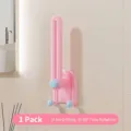 Pink and blue wall-mounted multi-functional hair accessory storage rack with 90-degree rotation - Single Piece / Pale Blue
