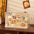 Extra large castle-style clear acrylic display case for blind box figures, 32x20cm - Regular Castle Style / 32x18.5x20cm / Regular Model Cream