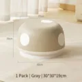 Gray mushroom-shaped ottoman stool for kids room, size 30x30x19cm - 1 Piece / Gray