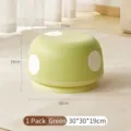 Creative mushroom-shaped footstool in green, size 30x30x19cm for kids and home decor - 1 Piece / Green