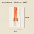 White and orange adjustable adhesive wall hook for hanging picture frames 5x6.6cm - Vertical Directional Hook (Orange & White) / 6.6x5x1cm
