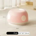 Cute pink mushroom-shaped footstool for kids room with anti-slip base - 30x19cm - 1 Piece / Pink