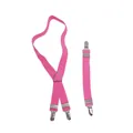 Bretelles élastiques roses réglables pour culottes hygiéniques de chien avec clips - Rose rouge