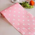 Revestimiento de estante rosa con lunares blancos estilo japonés, alfombrilla impermeable - 3 Metros / Rosa con Lunares Blancos
